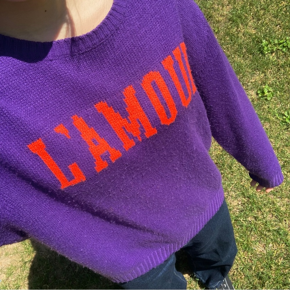 Purple sweater